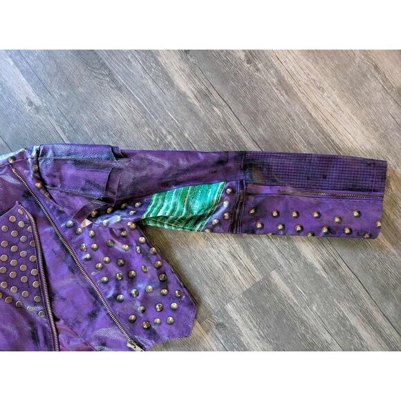 Disney Store Costume Descendants Mal Moto Jacket Size Youth 9-10 Authentic Rare - Picture 7 of 12